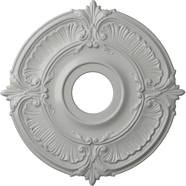 Ekena Millwork Attica Ceiling Medallion (Fits Canopies up to 5"), Hand-Painted Frost, 18"OD x 4"ID x 5/8"P CM18ATFRF - main